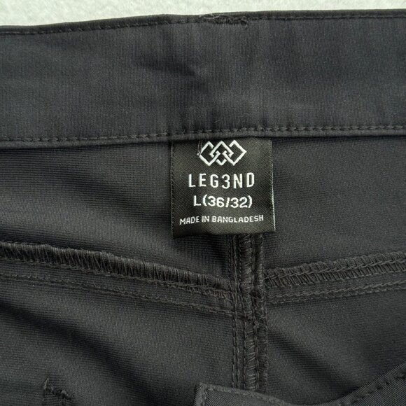 Leg3nd Men's Comfort Fit Performance Stretch Moisture Blue Navy Pants 36x32 NWT - Picture 6 of 11